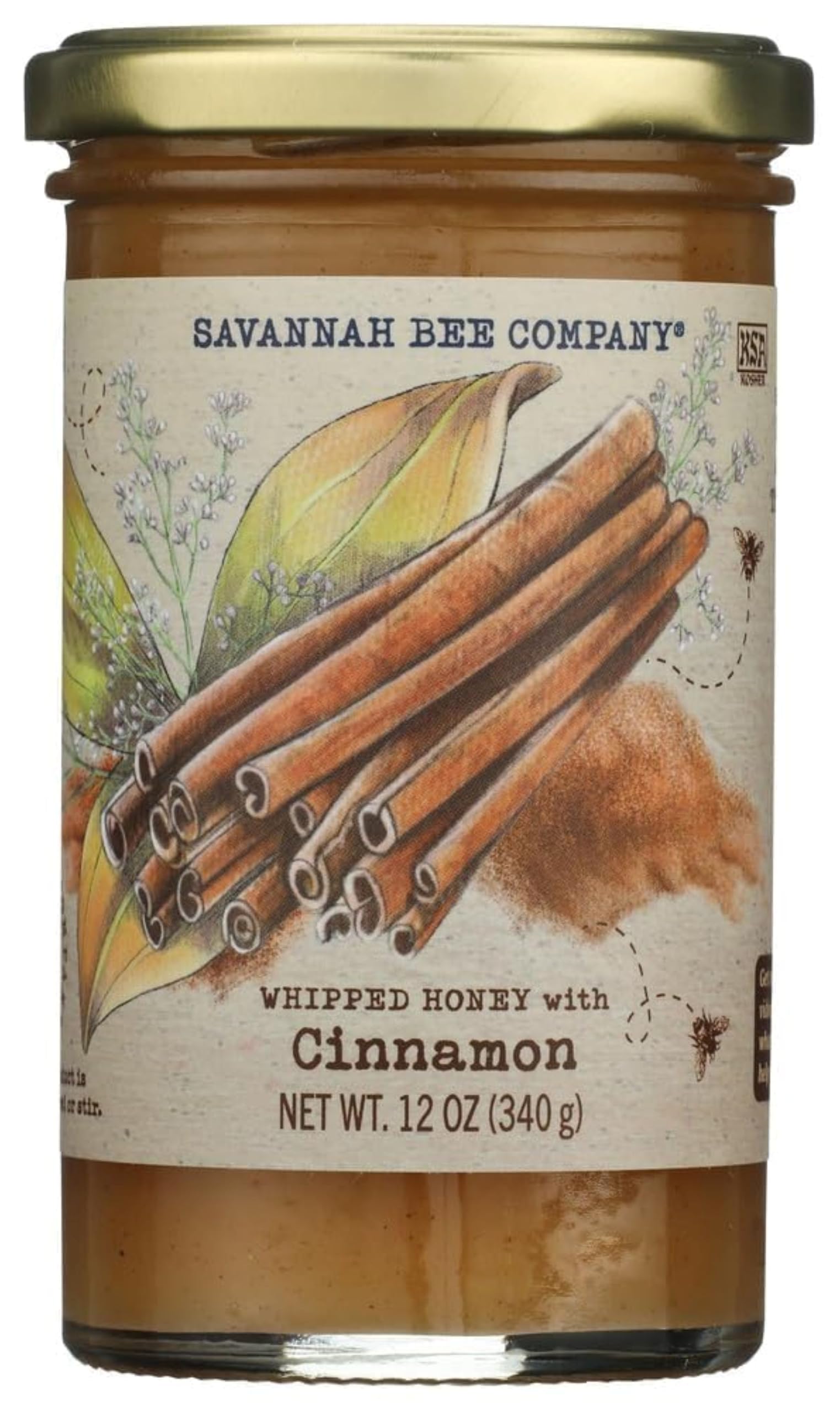 Savannah Bee Company Whipped Honey All Natural Spreadable (12oz
